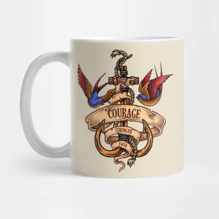 anchor tattoo Mug